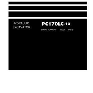 Komatsu PC170LC-10 Hydraulic Excavator Service Manual