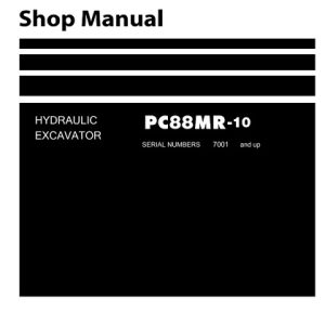 Komatsu PC88MR-10 Excavator Service Manual