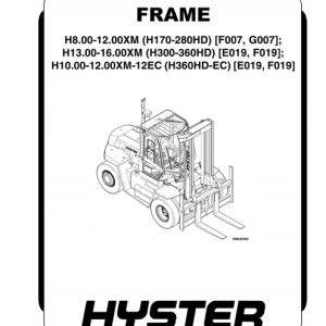 Hyster G007 Forklift Service Repair Manual