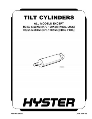 Hyster D002 Forklift Service Repair Manual