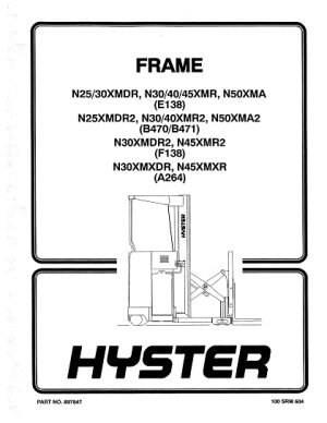 Hyster F138 Forklift Service Repair Manual