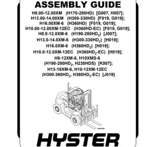 Hyster H019 Forklift Service Repair Manual
