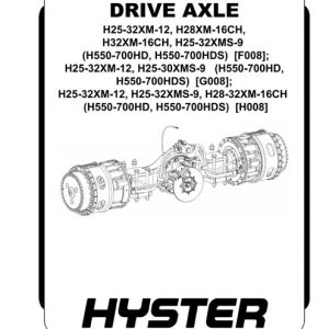 Hyster H008 Forklift Service Repair Manual