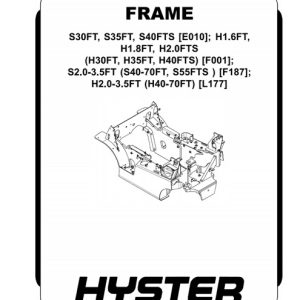 Hyster F001 Forklift Service Repair Manual