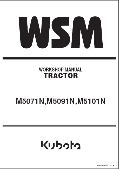 m5071n Kubota M5071N, M5091N, M5101N Tractor Service Manual