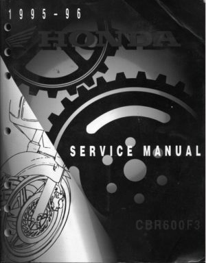 1995-1996 Honda CBR600F3 Service Manual