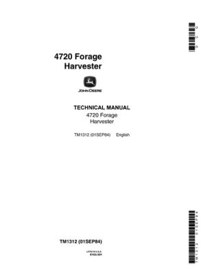 John Deere 4720 Forage Harvester Service Manual