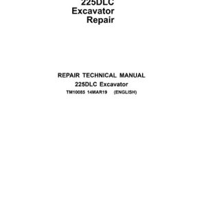 John Deere 225DLC Excavator Service Manual