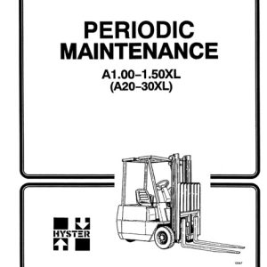 Hyster A203 (A20XL, A25XL, A30XL) Electric Forklift Service Manual