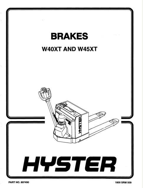 Hyster B215 (W45XT) Forklift Service Repair Manual