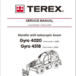 Terex Gyro 4020, Gyro 4518 Telescopic Handler Service Manual