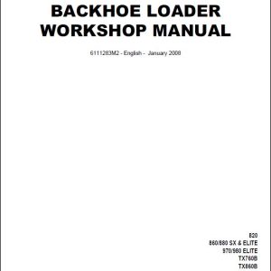 Terex Backhoe Loader TX760,860,970,980 Service Manual