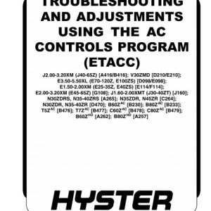 Hyster B230 (B60ZAC) Forklift Service Manual