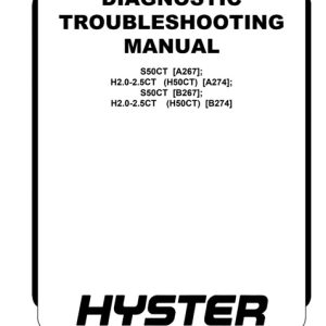 Hyster B267 (S50CT) Forklift Service Manual