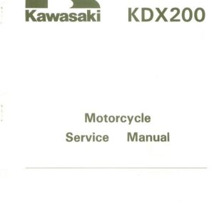 Kawasaki KDX200 Service Manual 1989-1994